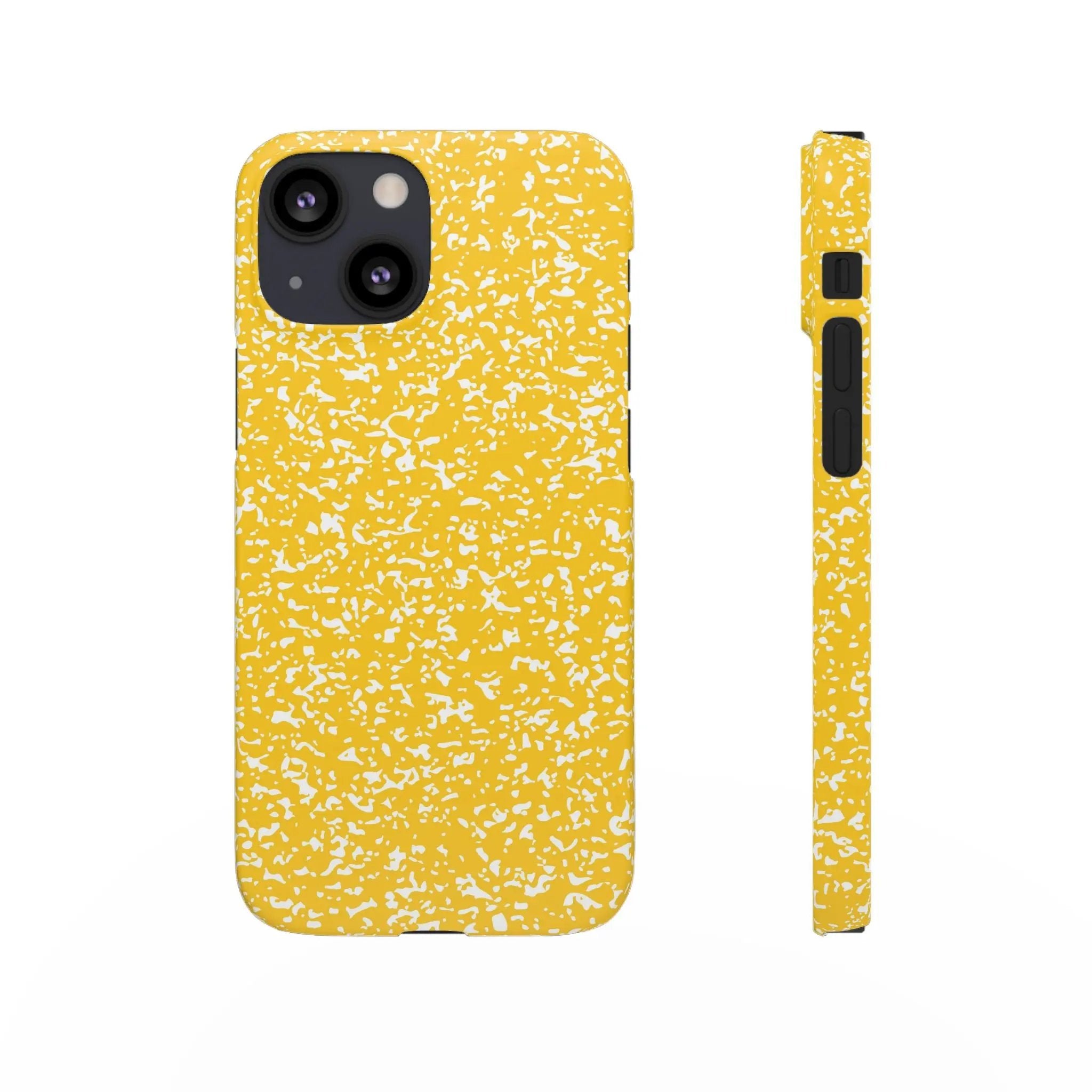 Like&Share Vibrant Yellow Snap Case - Fun & Stylish Phone Protection Printify