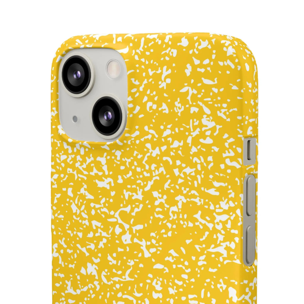 Like&Share Vibrant Yellow Snap Case - Fun & Stylish Phone Protection Printify