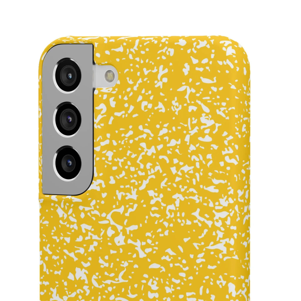 Like&Share Vibrant Yellow Snap Case - Fun & Stylish Phone Protection Printify