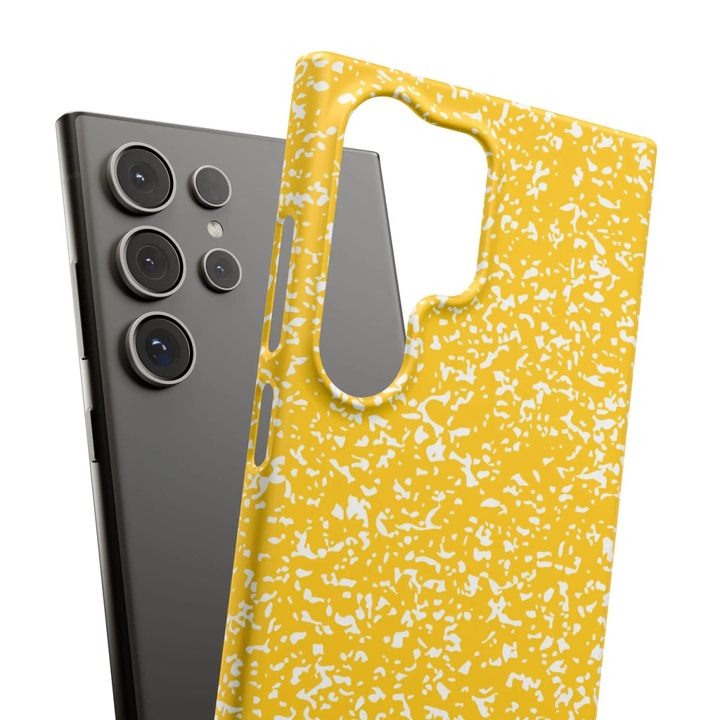 Like&Share Vibrant Yellow Snap Case - Fun & Stylish Phone Protection Printify