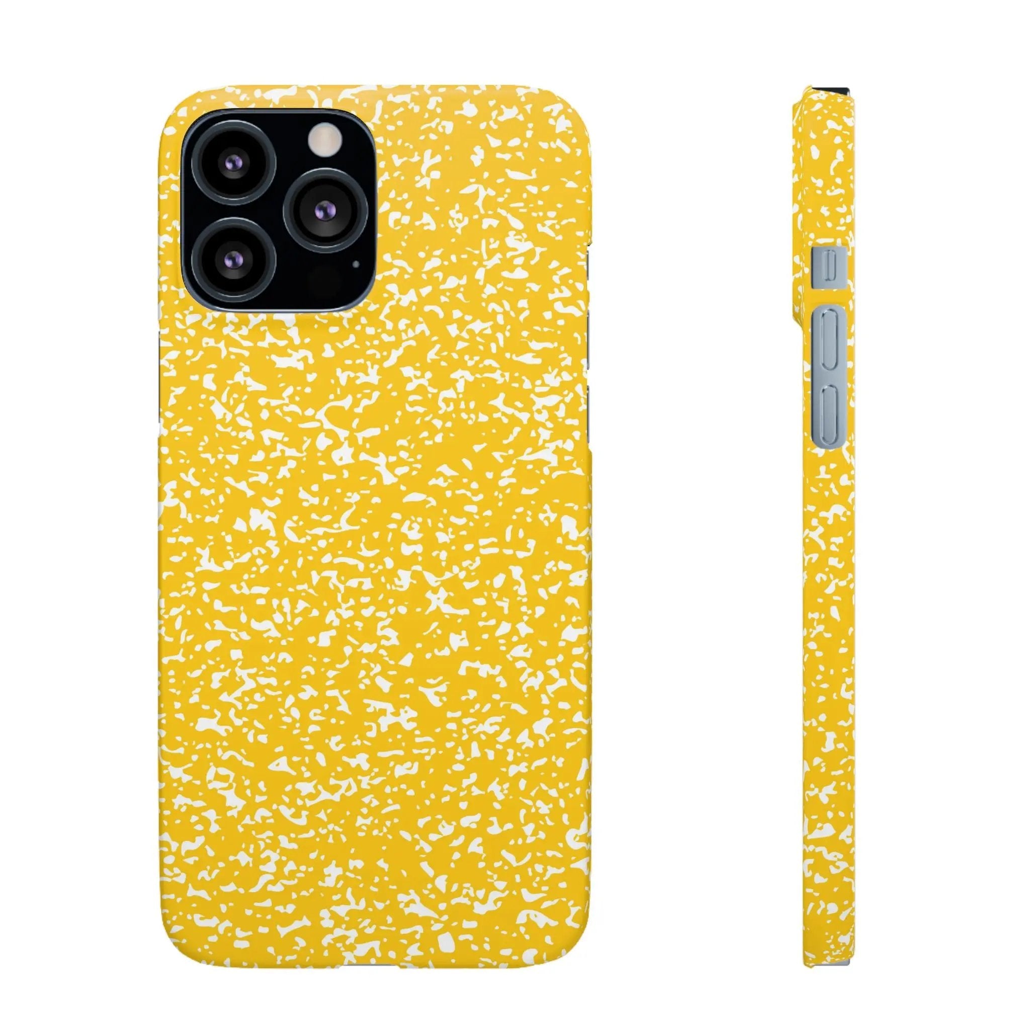 Like&Share Vibrant Yellow Snap Case - Fun & Stylish Phone Protection Printify