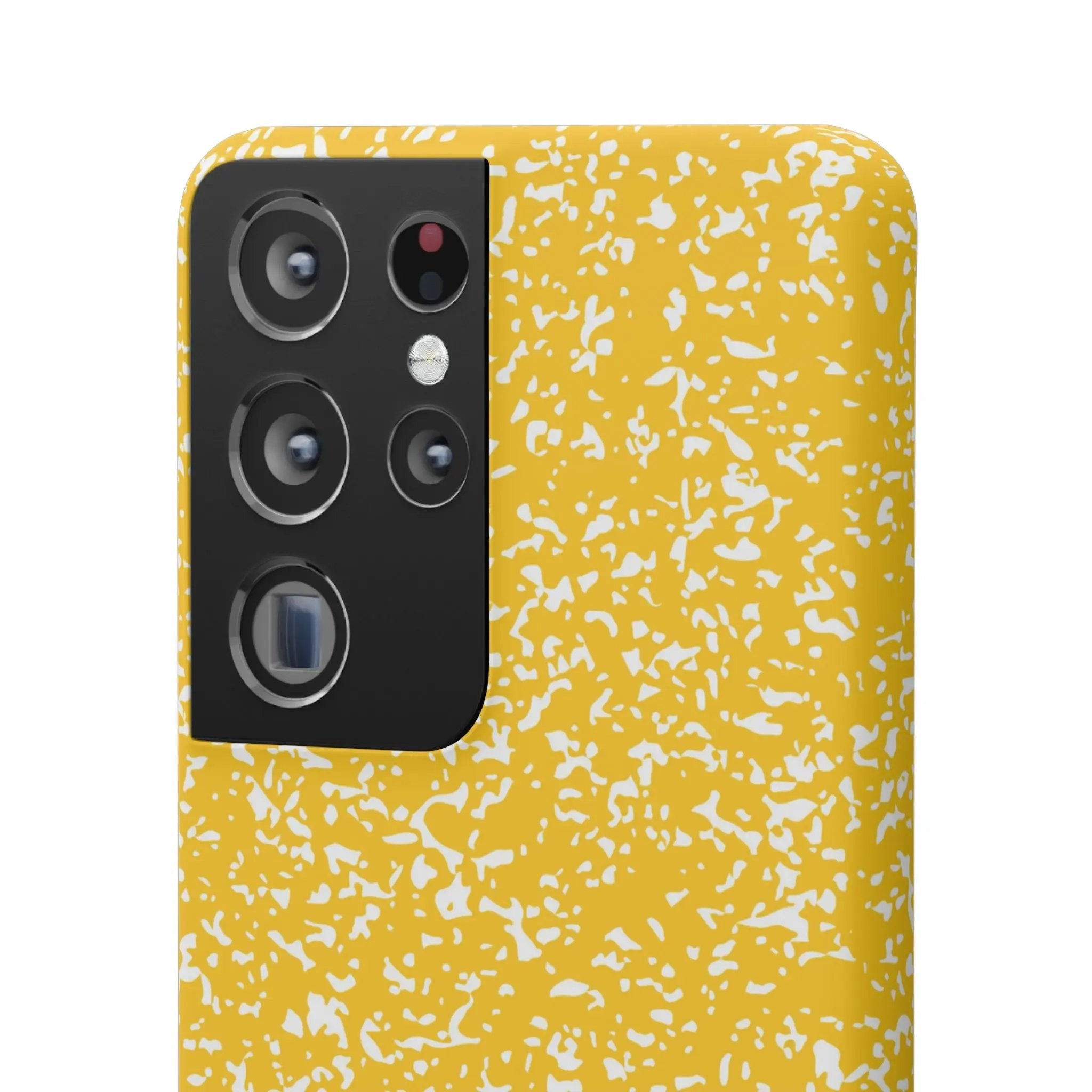 Like&Share Vibrant Yellow Snap Case - Fun & Stylish Phone Protection Printify