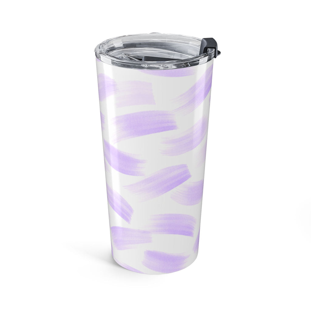 20oz Lavender Brushstroke Tumbler — Insulated Travel Cup