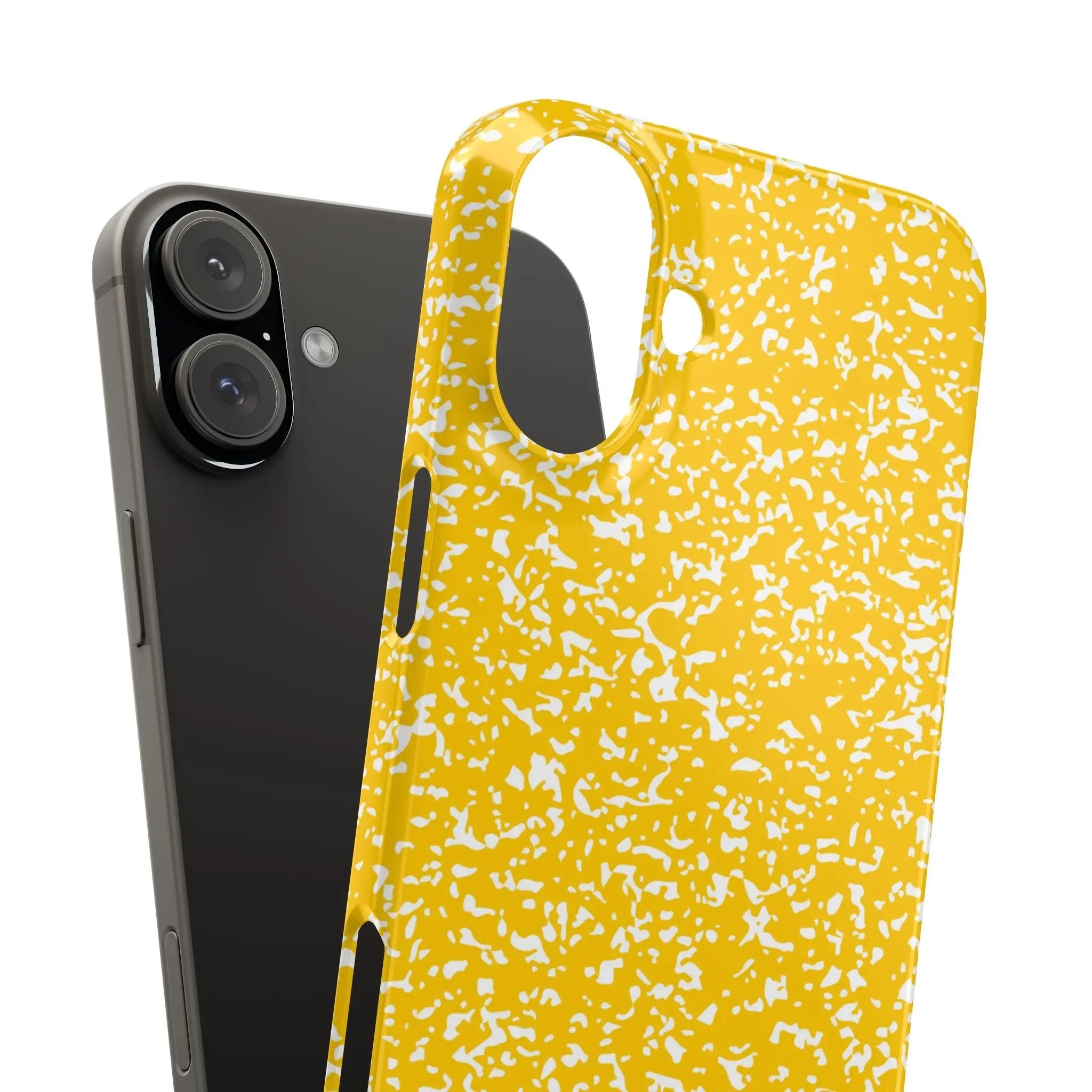 Like&Share Vibrant Yellow Snap Case - Fun & Stylish Phone Protection Printify