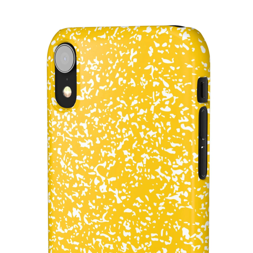 Like&Share Vibrant Yellow Snap Case - Fun & Stylish Phone Protection Printify