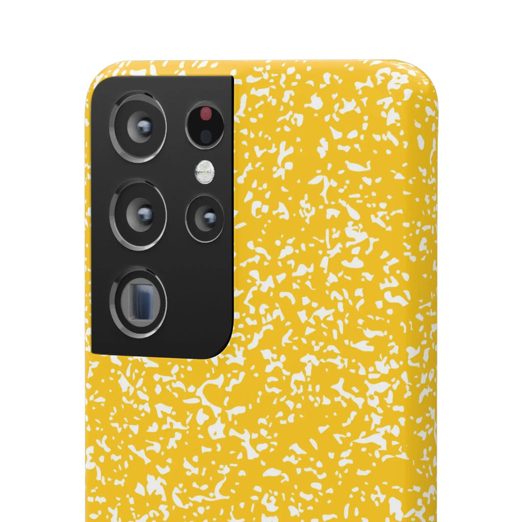 Like&Share Vibrant Yellow Snap Case - Fun & Stylish Phone Protection Printify