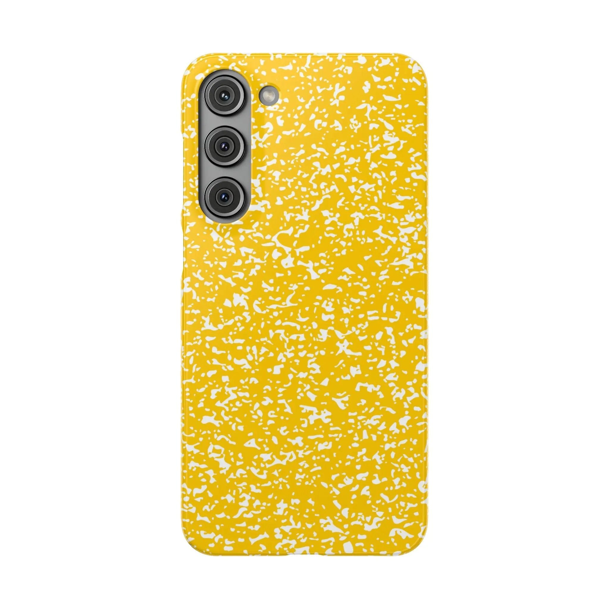 Like&Share Vibrant Yellow Snap Case - Fun & Stylish Phone Protection Printify