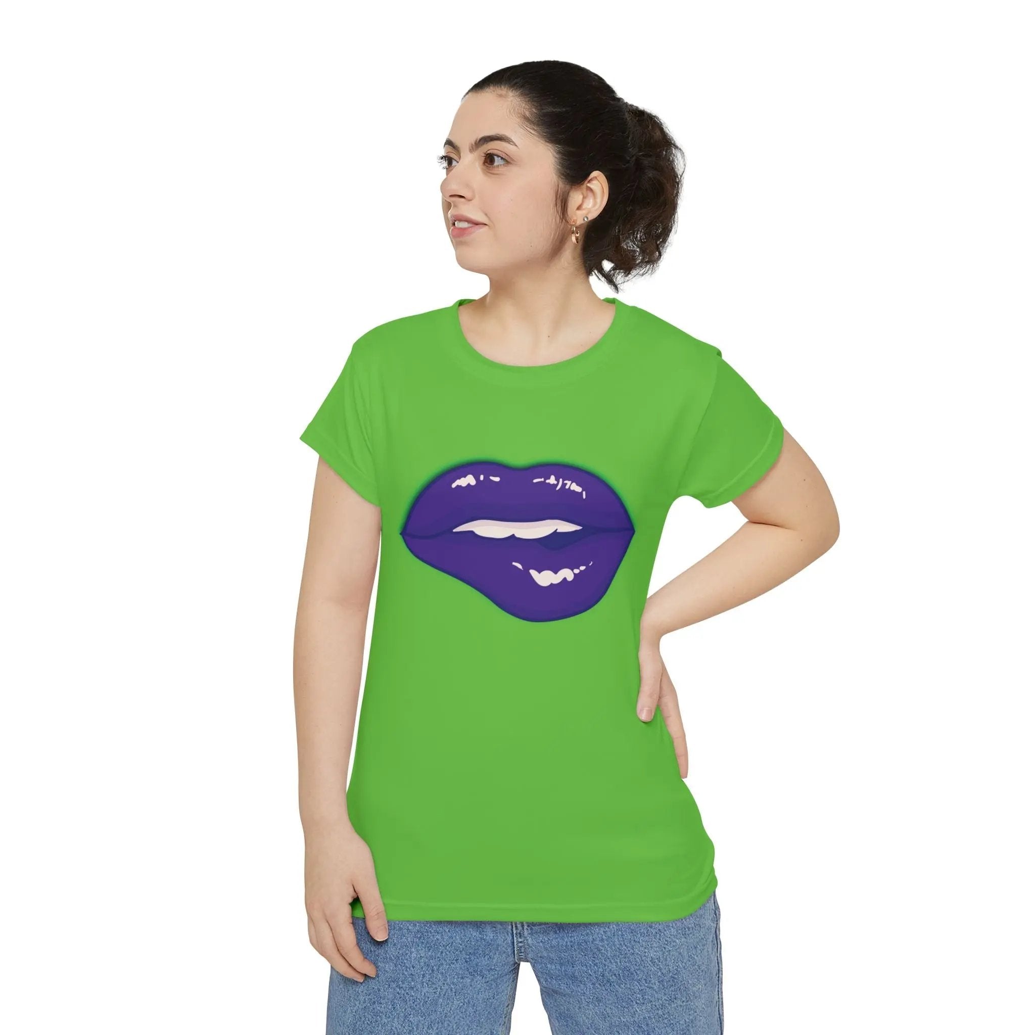 Like&Share Women's Short Sleeve Shirt (AOP) Printify