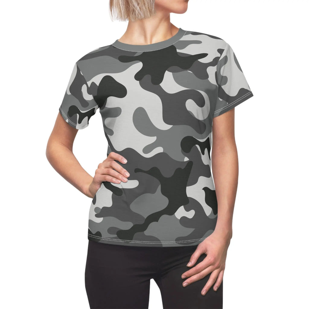 Camo Women's Cut & Sew Tee - Stylish Casual Wear Printify