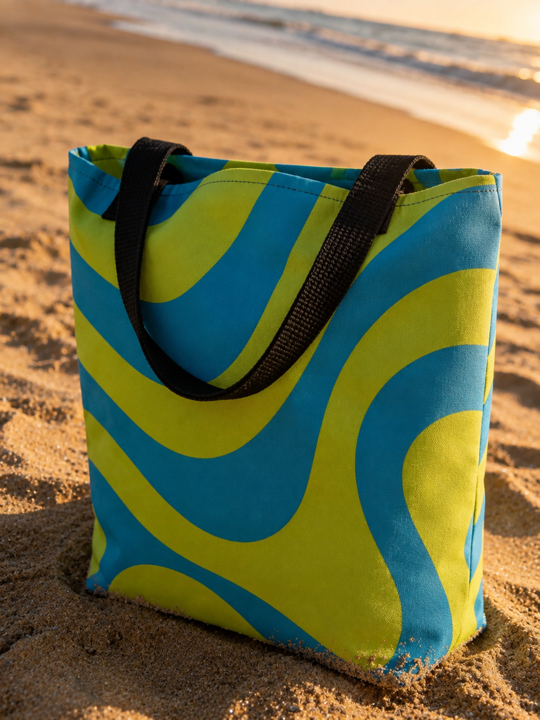 Neon Wave Tote