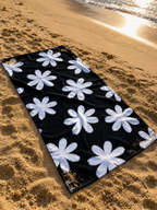 Blue Daisy Floral Towel