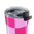 Pink Checker Tumbler