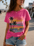 Pink Sunset tee