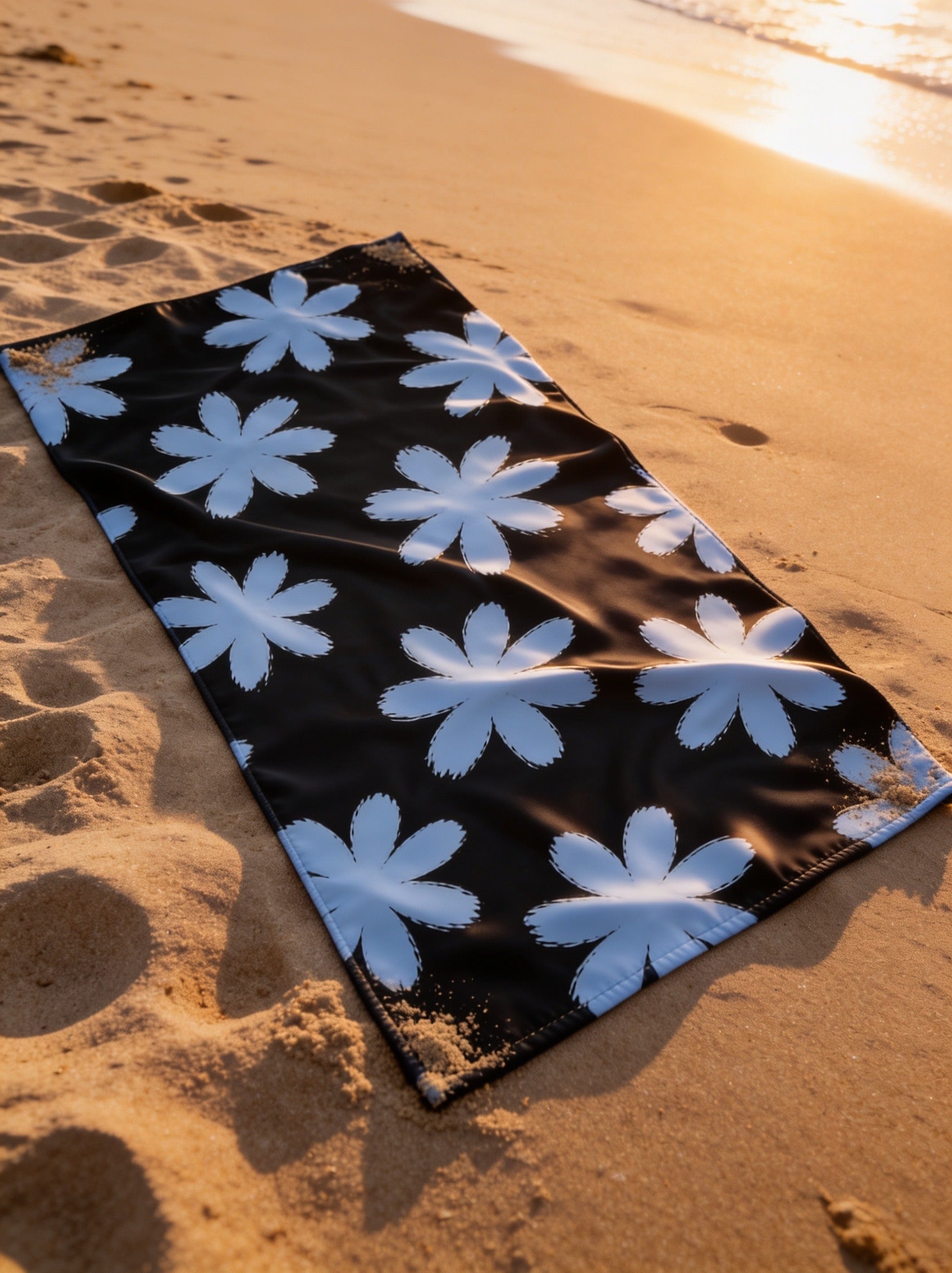 Blue Daisy Towel