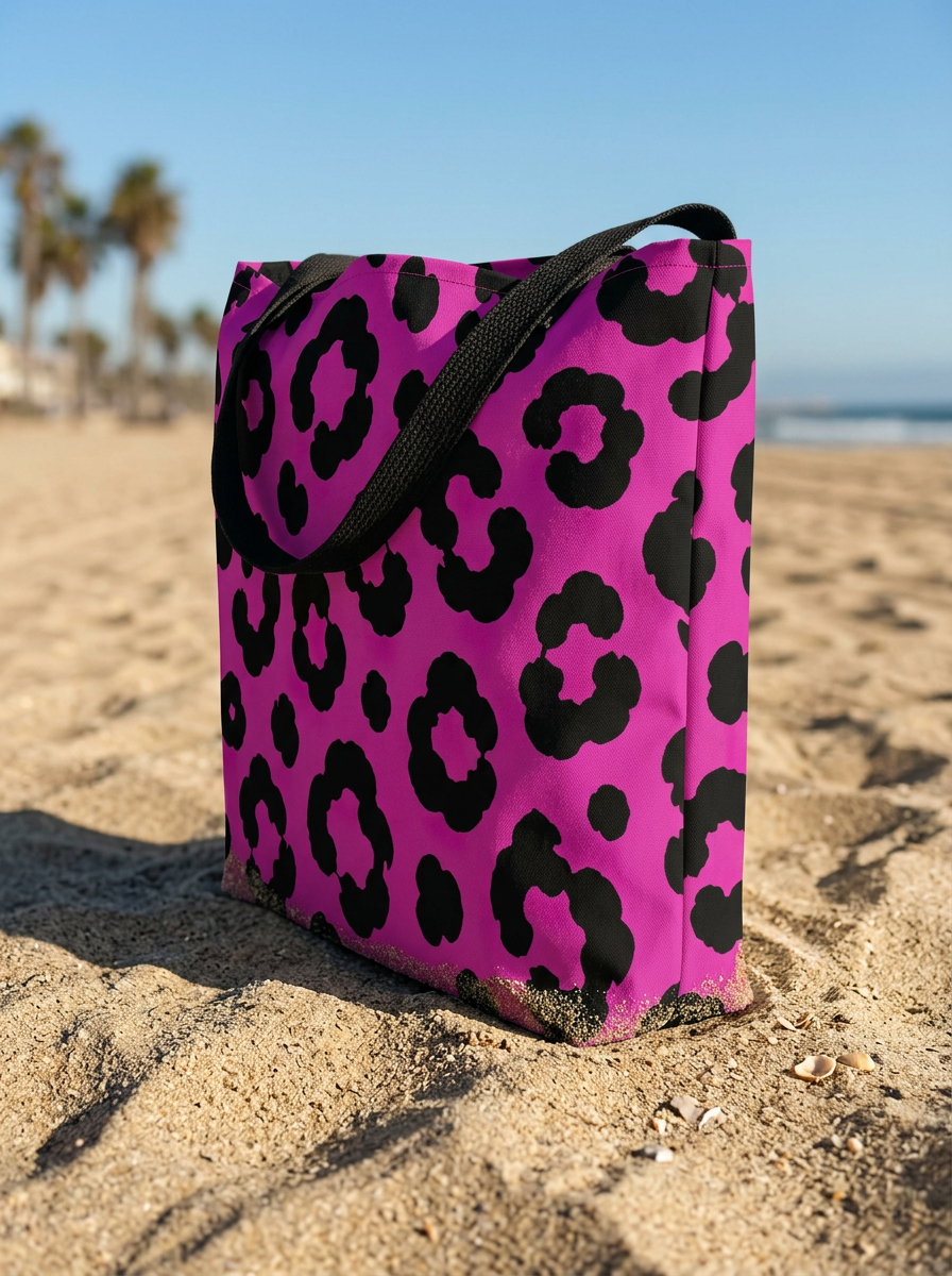 Hot Pink Leopard Bag