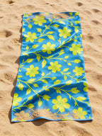 Tropical Yellow Floral Towel