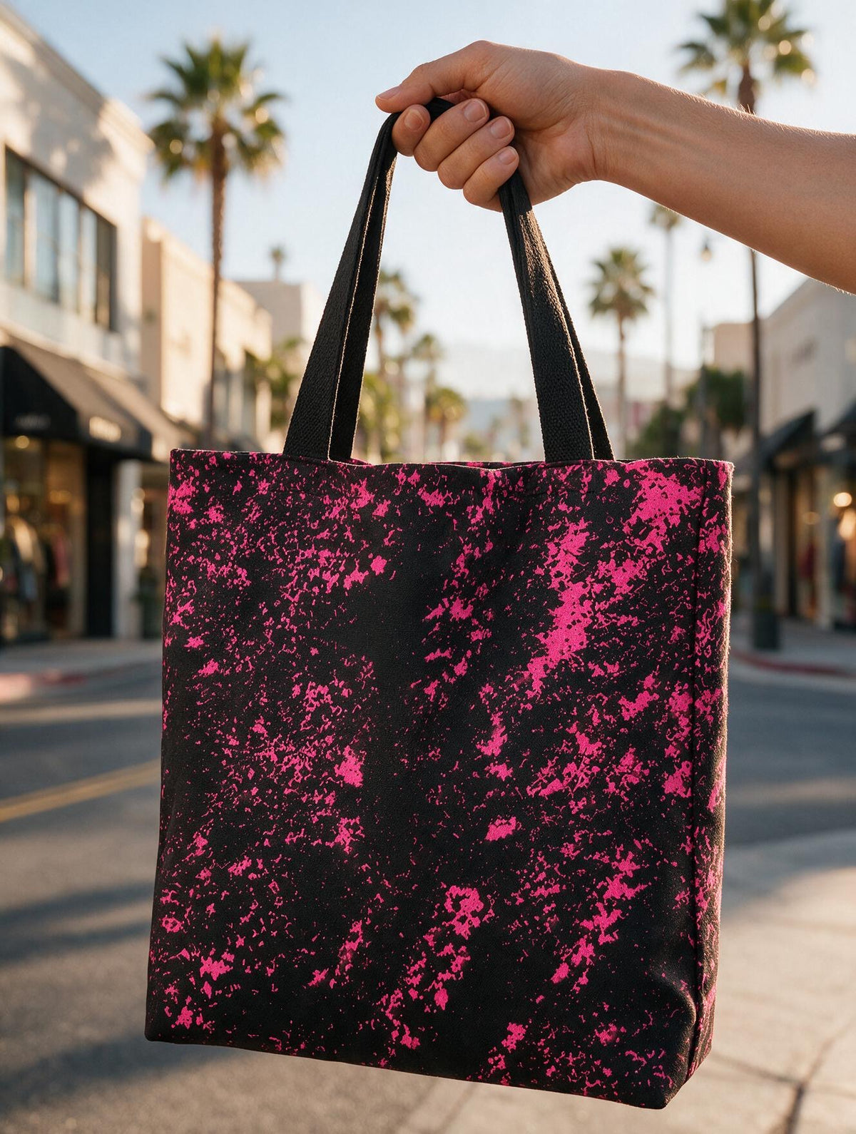 Neon Shadow Tote Bag