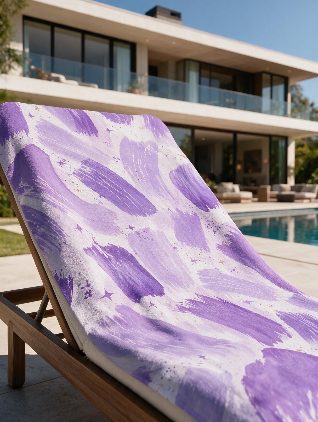 Blue Daisy Towel