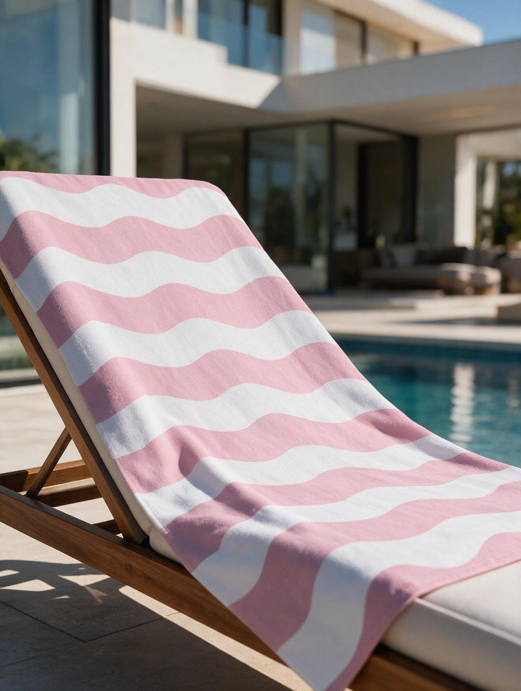 Pink Wave Towel