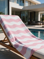 Pink Wave Towel