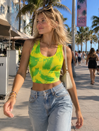 Lime Rush crop top