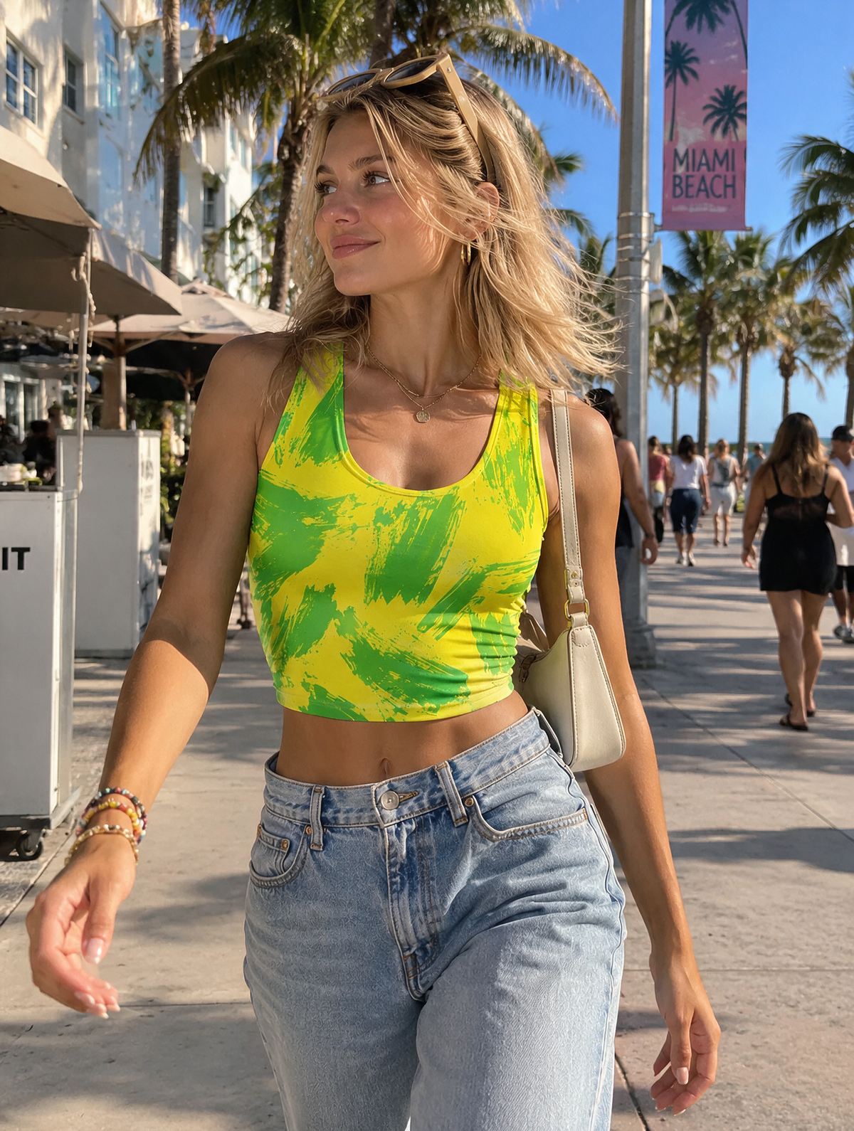 Lime Rush crop top